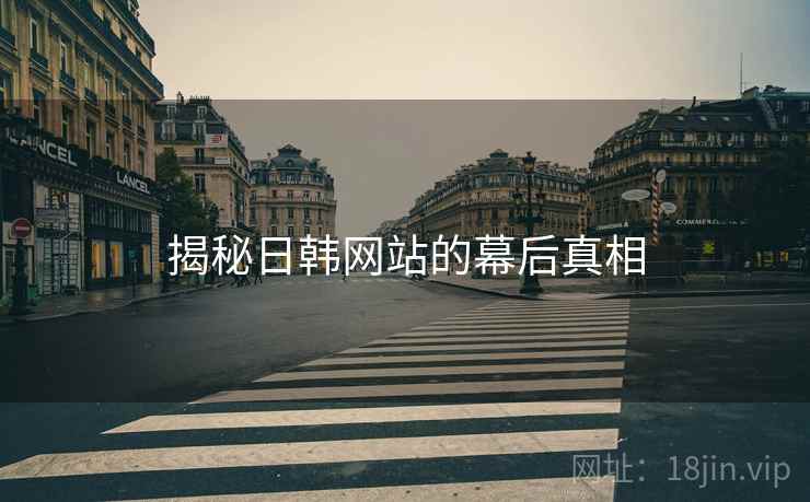 揭秘日韩网站的幕后真相