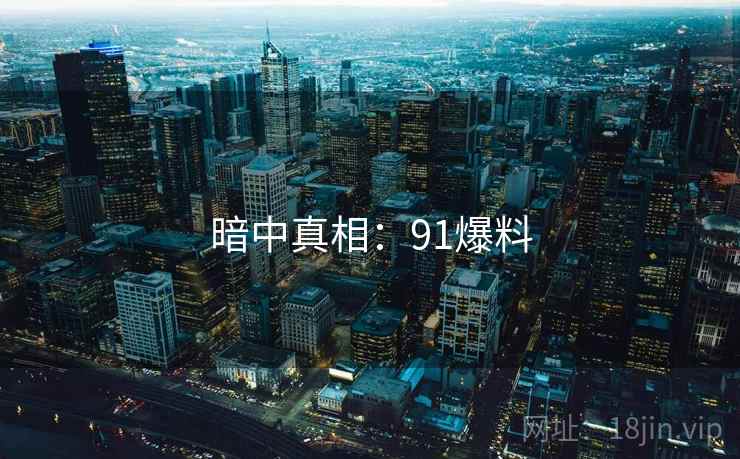 暗中真相：91爆料